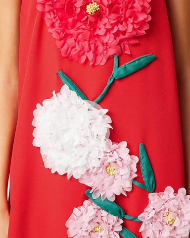 Summer Floral Embroidered Maxi Dress With Straps