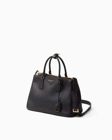 Black Soft Pebbled Grain Shoulder Handbag with Double Zip