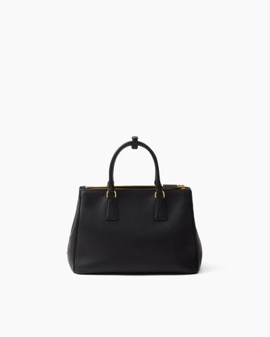 Black Soft Pebbled Grain Shoulder Handbag with Double Zip