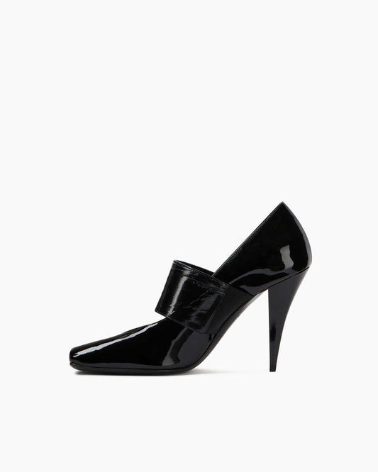 Women's Sliced Square Leather Pumps