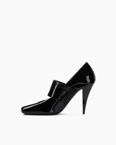 Women's Sliced Square Leather Pumps