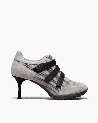 (Pre-sale) Breathable Mesh Triple-Strap Sneaker Heels