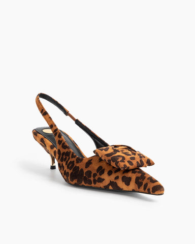 Leopard Pattern Evening Pumps