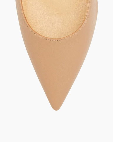 Apostrophy Leather Pointed Red-Sole Pumps
