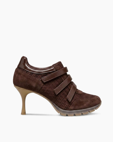(Pre-sale) Breathable Mesh Triple-Strap Sneaker Heels