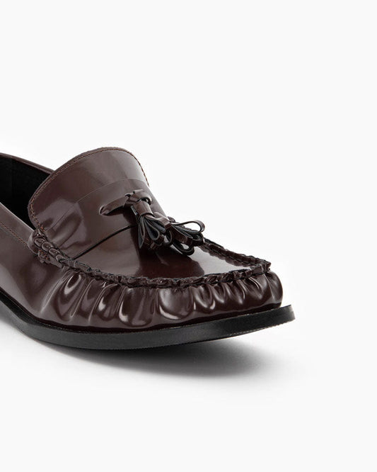 Women’s Leather Loafers with Tassel Detail