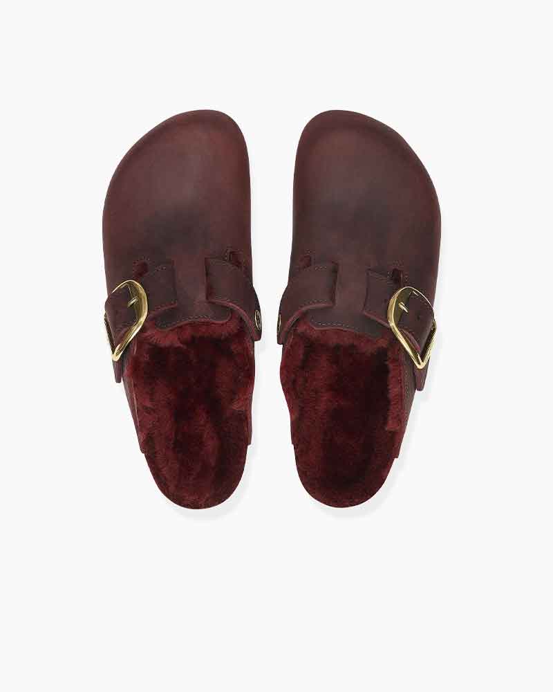 pre-salewomens-cozy-leisure-shearling-natural-leather-clogs