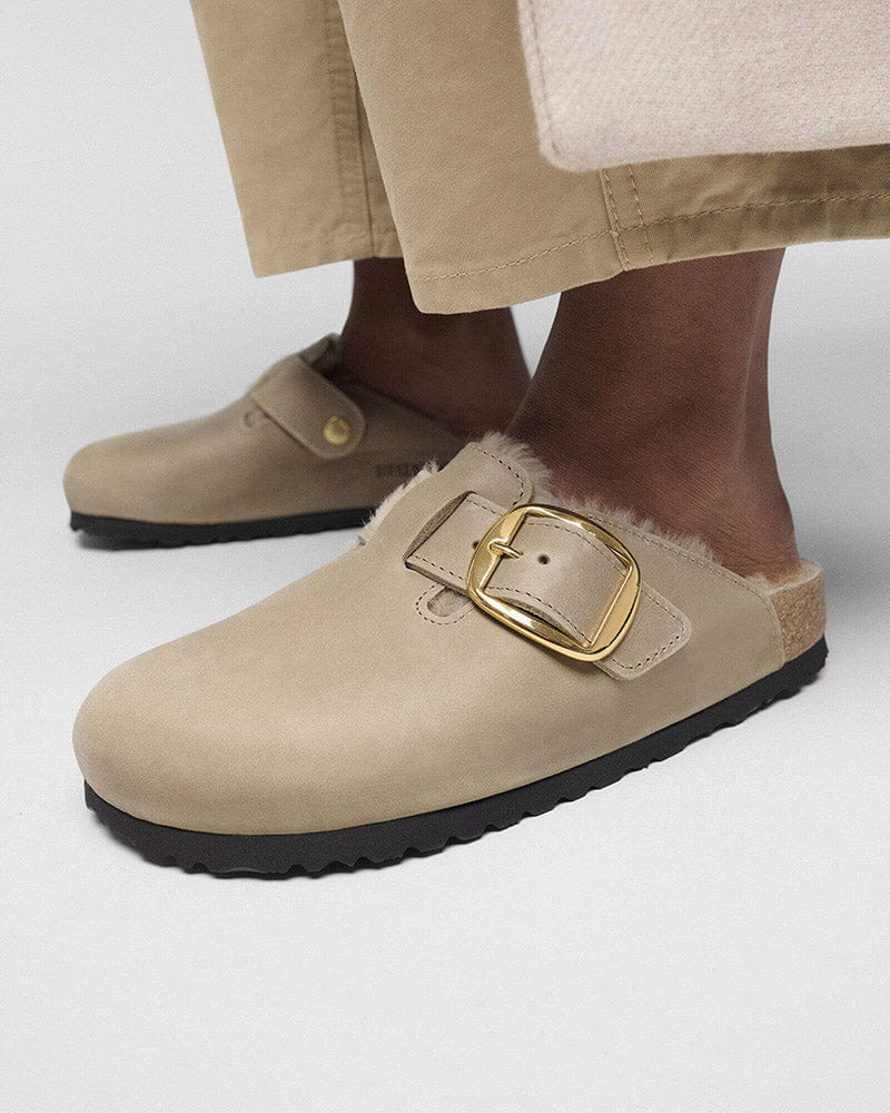 pre-salewomens-timeless-style-big-buckle-suede-mules