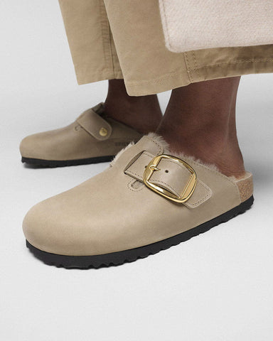 pre-salewomens-timeless-style-big-buckle-suede-mules