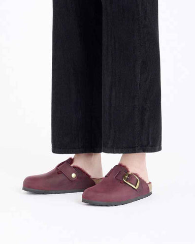 pre-salewomens-cozy-leisure-shearling-natural-leather-clogs