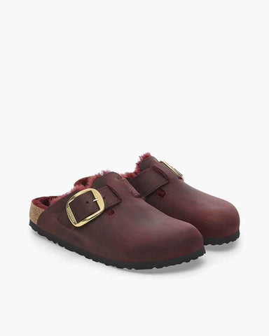 pre-salewomens-cozy-leisure-shearling-natural-leather-clogs