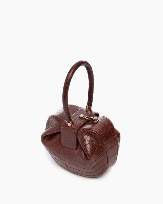 pre-salewomens-statement-minimalist-unique-shape-top-handle-pouch