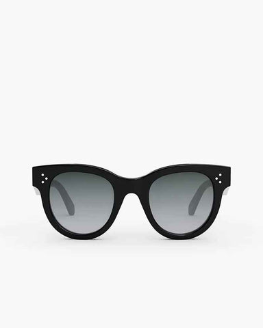 Women’s Glossy Round Polarized Sunglasses