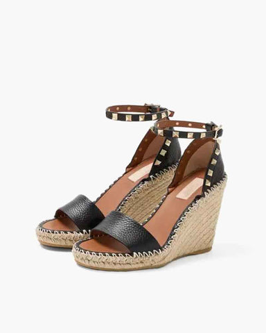 Women’s Studded Espadrille Wedge Sandals