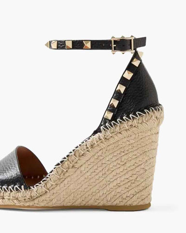 Women’s Studded Espadrille Wedge Sandals