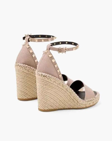 Women’s Studded Espadrille Wedge Sandals