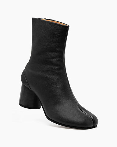 Crescent Split-Toe Ankle Boots