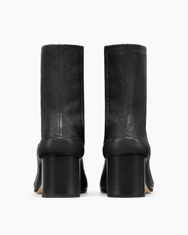 Crescent Split-Toe Ankle Boots