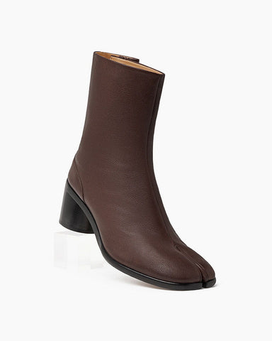 Crescent Split-Toe Ankle Boots