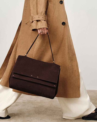 Multi-Way Large Double Flap Convertible Shoulder Bag