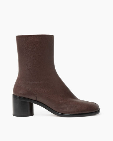 Crescent Split-Toe Ankle Boots