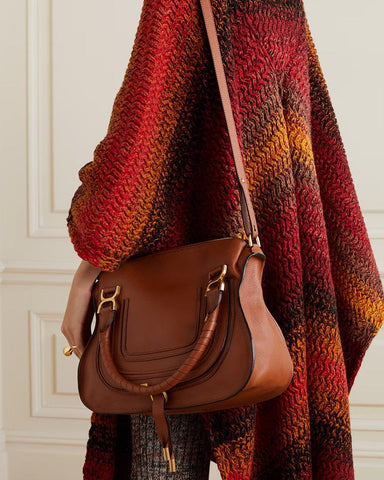 Women’s Office Work Grained Leather Satchel Bag