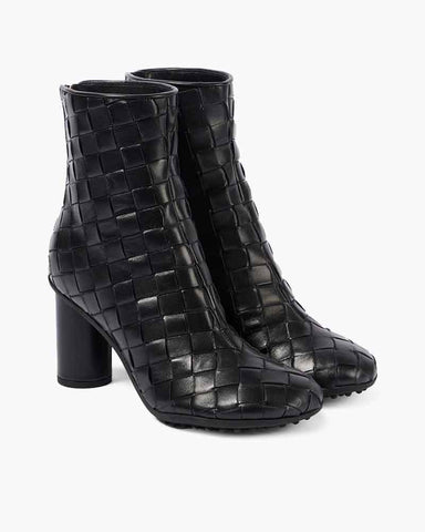 Women's Woven Suede Leather Boots