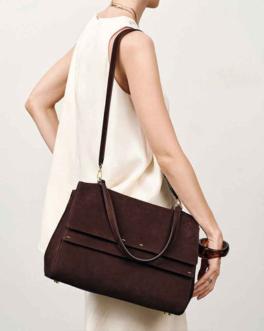 Multi-Way Large Double Flap Convertible Shoulder Bag