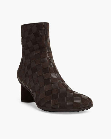 Women's Woven Suede Leather Boots