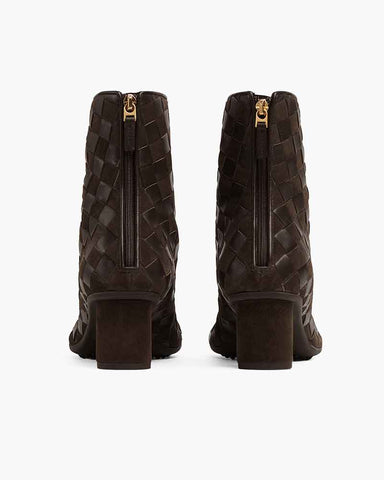 Women's Woven Suede Leather Boots