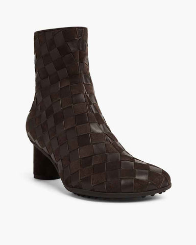 Women's Woven Suede Leather Boots