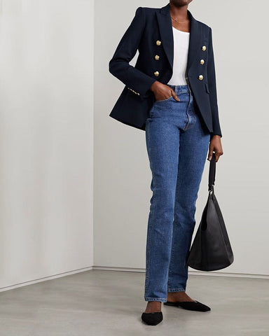 Miller Dickey double-breasted grain de poudre blazer