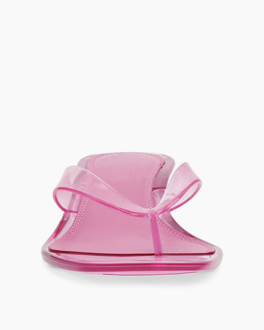 Women’s Transparent Low Heel Flip-Flop Sandals