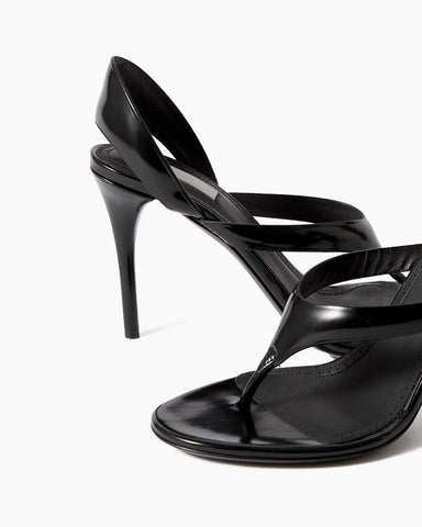 Infradito Sandals in Laminated Leather