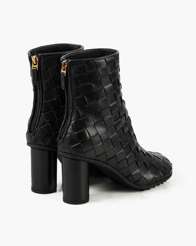 Women's Woven Suede Leather Boots