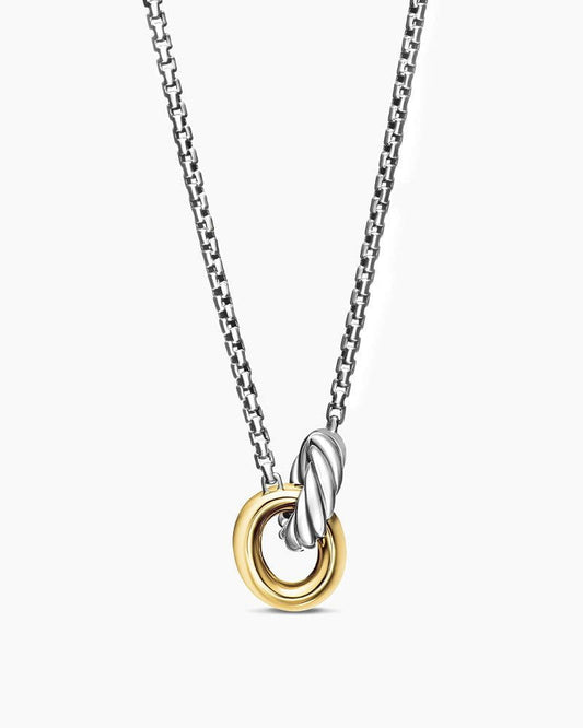Petite Cable Linked Necklace in Sterling Silver