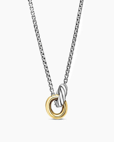 Petite Cable Linked Necklace in Sterling Silver