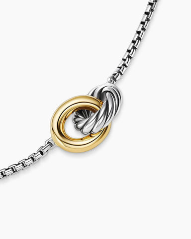 Petite Cable Linked Necklace in Sterling Silver