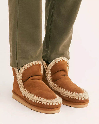 Glacier Sheepskin Ankle Boots with Shearling Lining