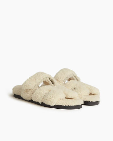 Chypre Plush Flat Sandal