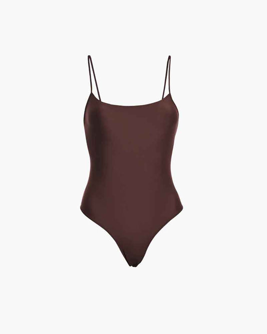 Chic Vacation Thin-Strap One-Piece Swimwear