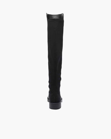 Women's Knee-High Black Leather Boots