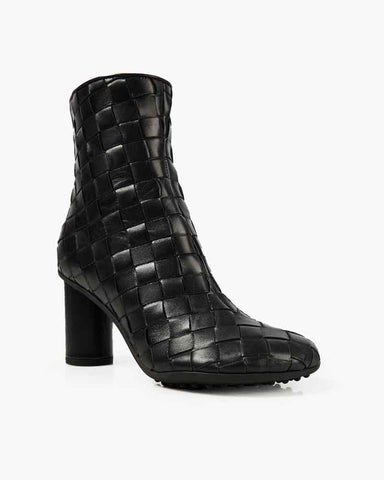 Women's Woven Suede Leather Boots