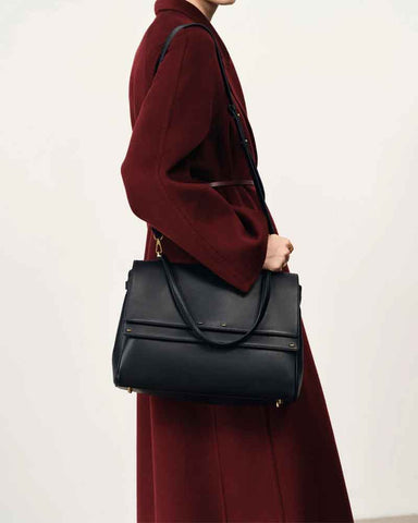 Multi-Way Large Double Flap Convertible Shoulder Bag