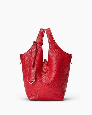 Refined Mini Pebbled Leather Shoulder Bag