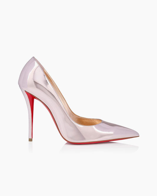 Women’s 100mm Pumps in Laminated Calf Leather