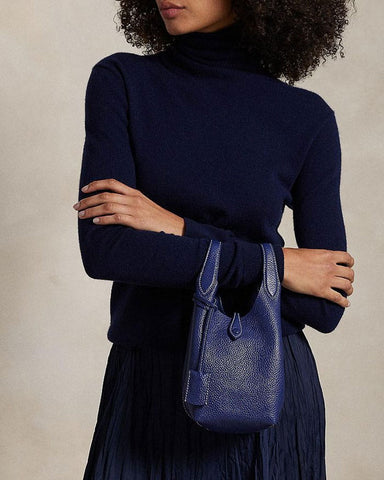 Refined Mini Pebbled Leather Shoulder Bag