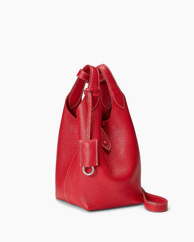 Refined Mini Pebbled Leather Shoulder Bag