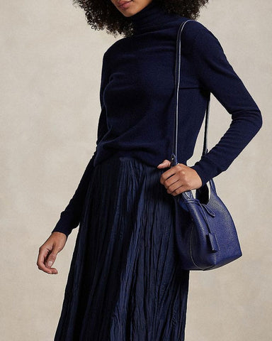 Refined Mini Pebbled Leather Shoulder Bag