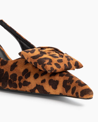 Leopard Pattern Evening Pumps